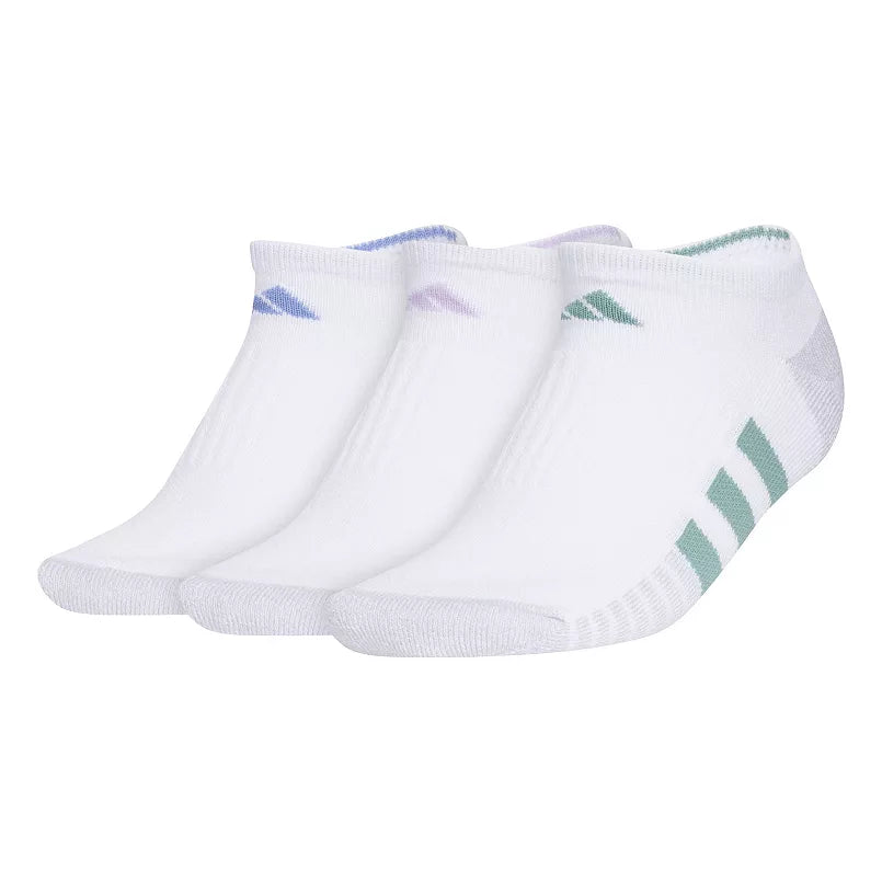 adidas Women's Cushioned 3.0 3-Pack No Show Socks