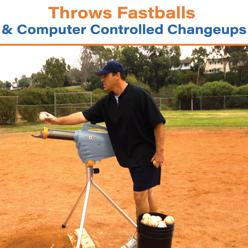 Zooka ZS720 Pitching Machine with Tall Tripod Baseball Field Equipment All