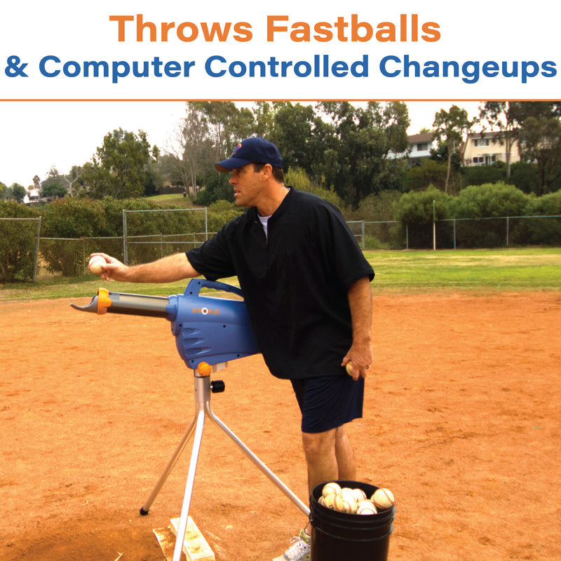 Zooka ZS740 Pitching Machine with Short Tripod Baseball Field Equipment All