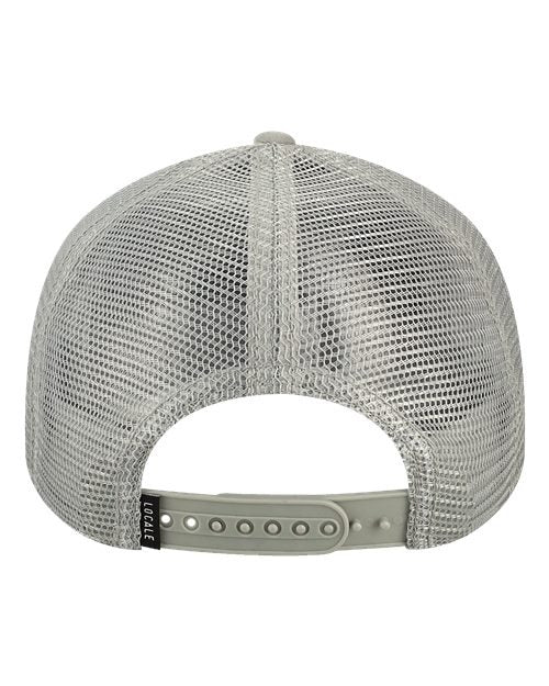 LOCALE Printed Five-Panel Trucker Cap-2