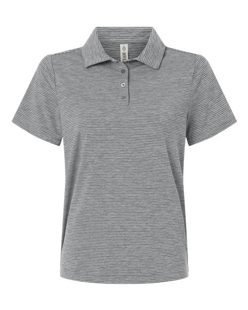 Team 365 Women's Relay Heathered Stripe Polo-1