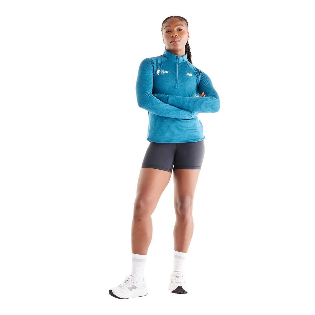 New Balance Women's NYC Marathon Athletics Heat Grid 1/2 Zip-7