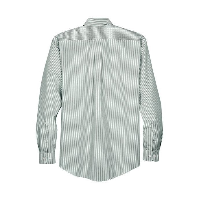 Devon & Jones Men's Crown Collection Banker Stripe Woven Dress Shirt-2