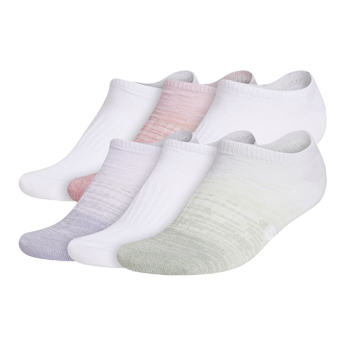 adidas Women's Superlite Badge of Sport 2 6-Pack No Show-1