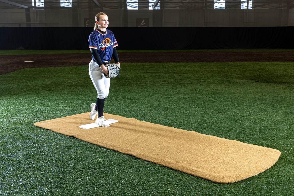 Portolite Baseball Pro Spiked Game Mat with No Lines-1