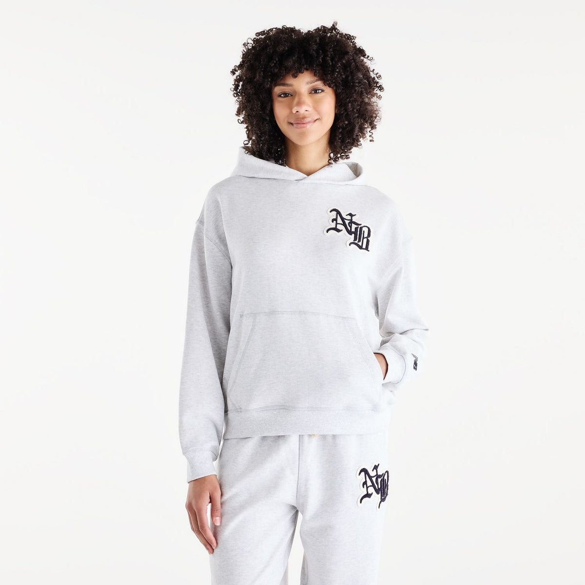 New Balance Women's Varsity Oversized Hoodie-1