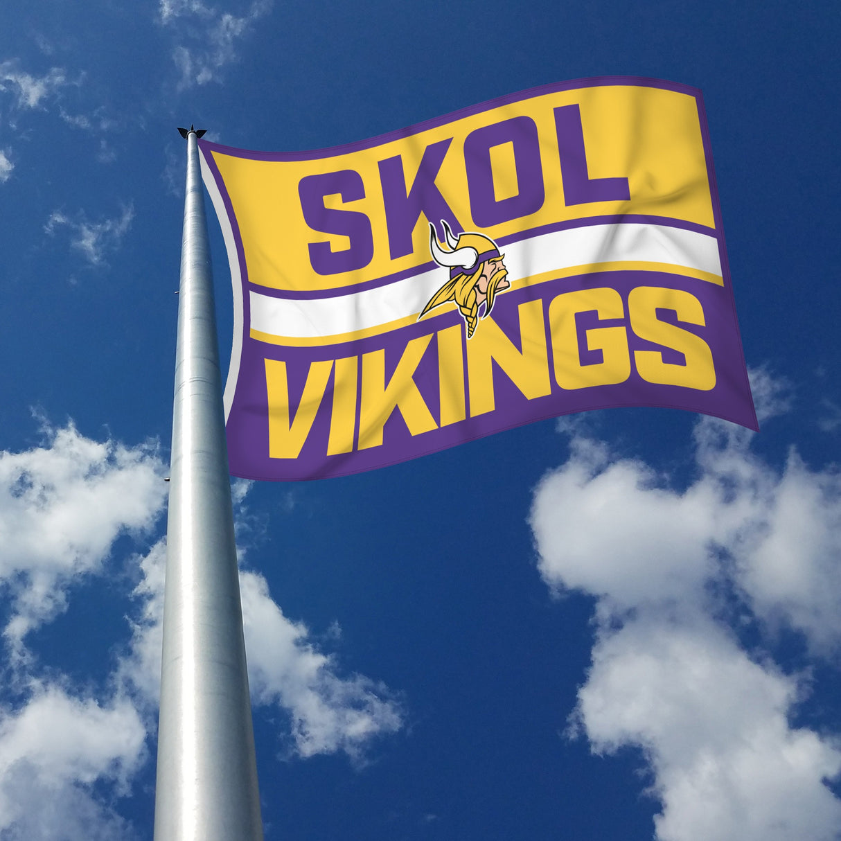 Rico Industries NFL Minnesota Vikings Bold 3' x 5' Banner Flag-2