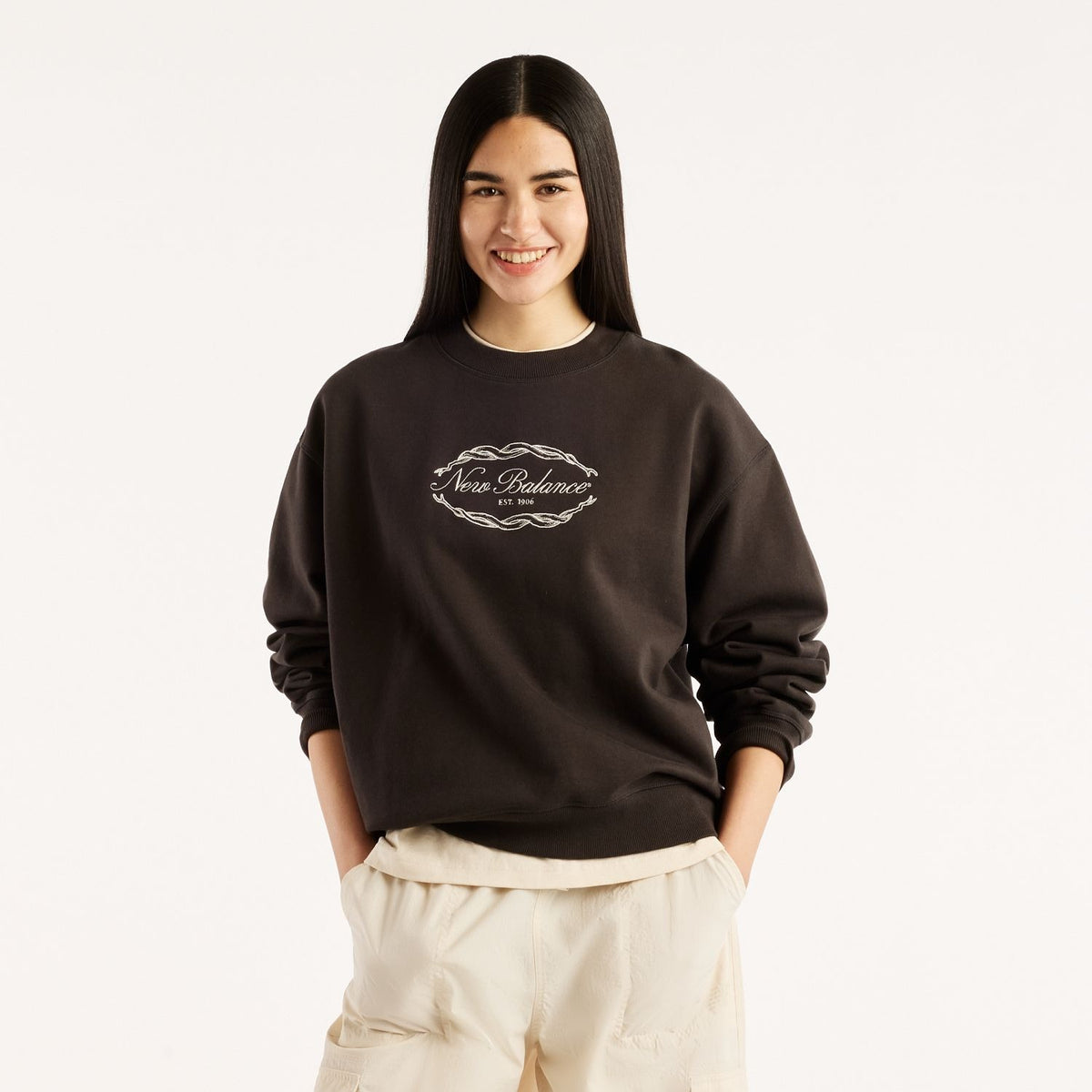 New Balance Women's Family Oversized Crew-1