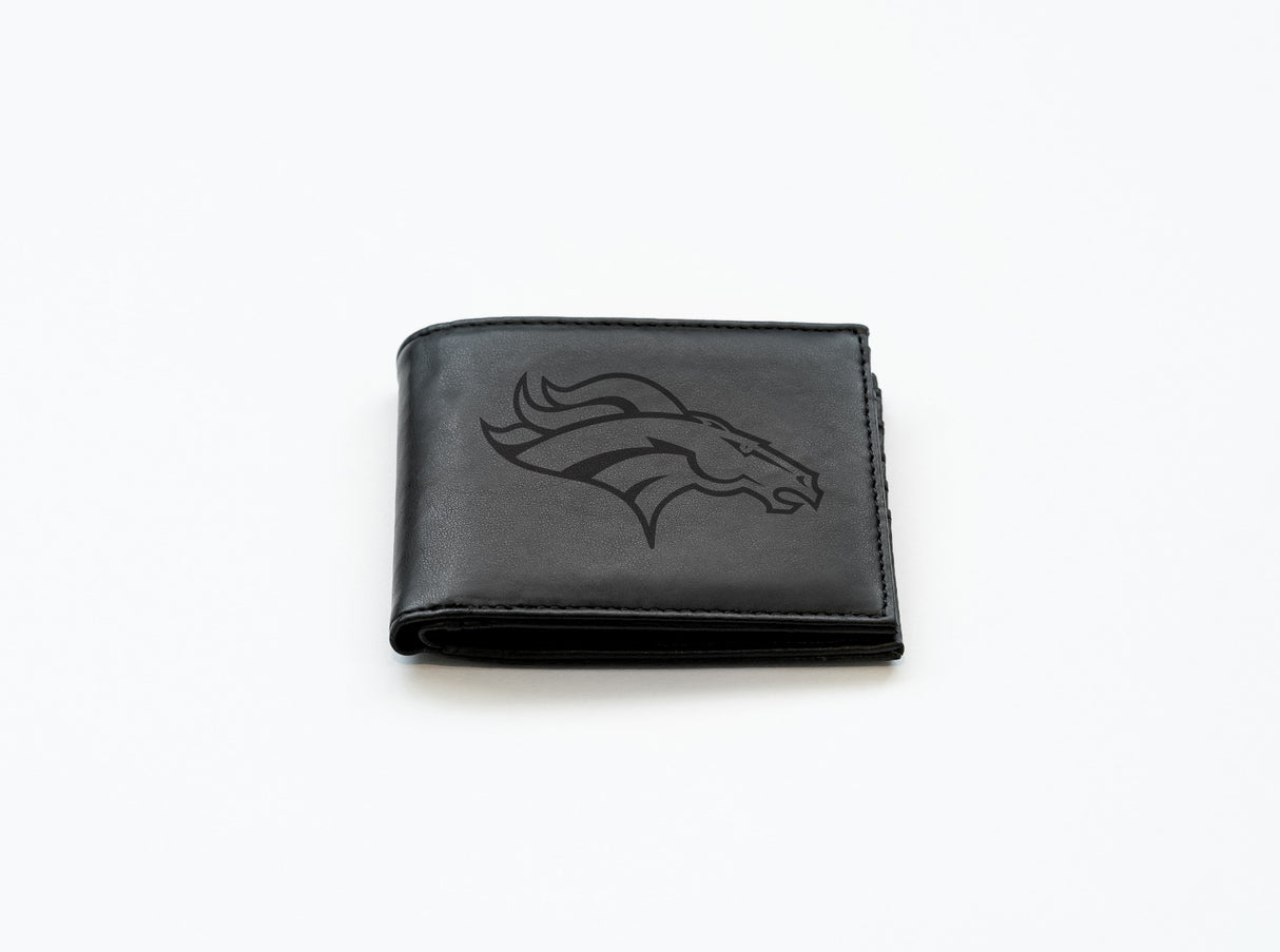 Rico Industries NFL Denver Broncos Laser Engraved Billfold Wallet-2