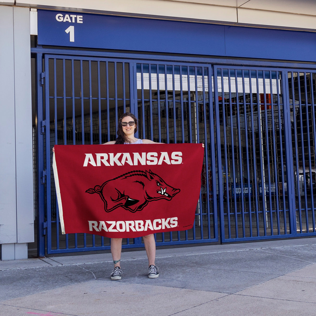 Rico Industries NCAA Arkansas Razorbacks Standard 3' x 5' Banner Flag-4