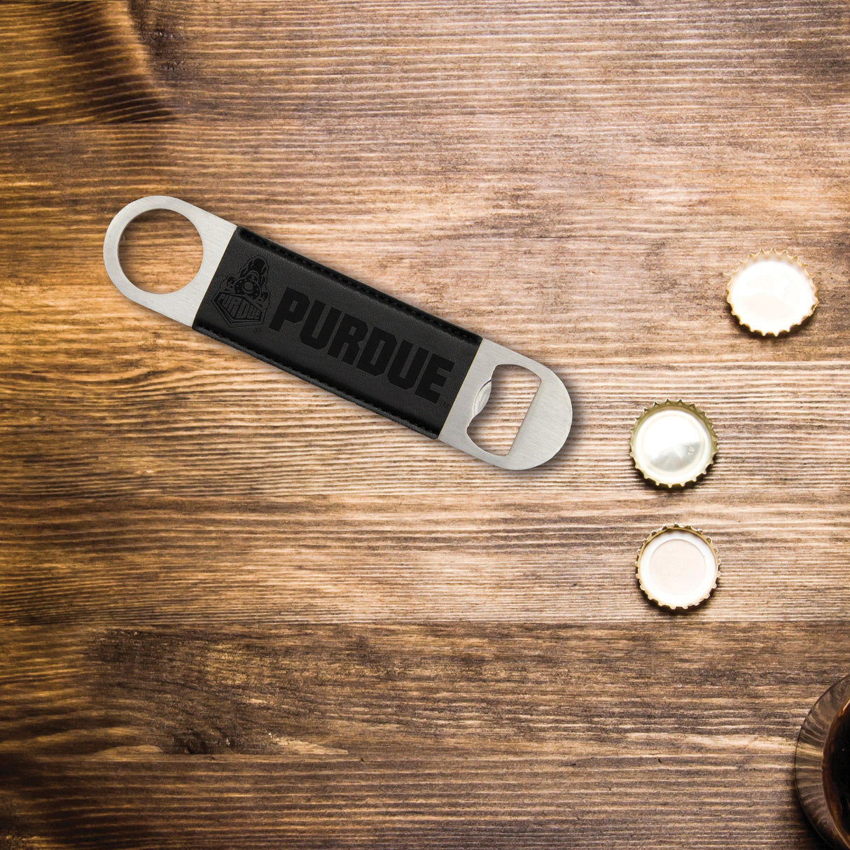 Rico Industries NCAA Purdue Boilermakers Black Laser Engraved Bar Blade-2