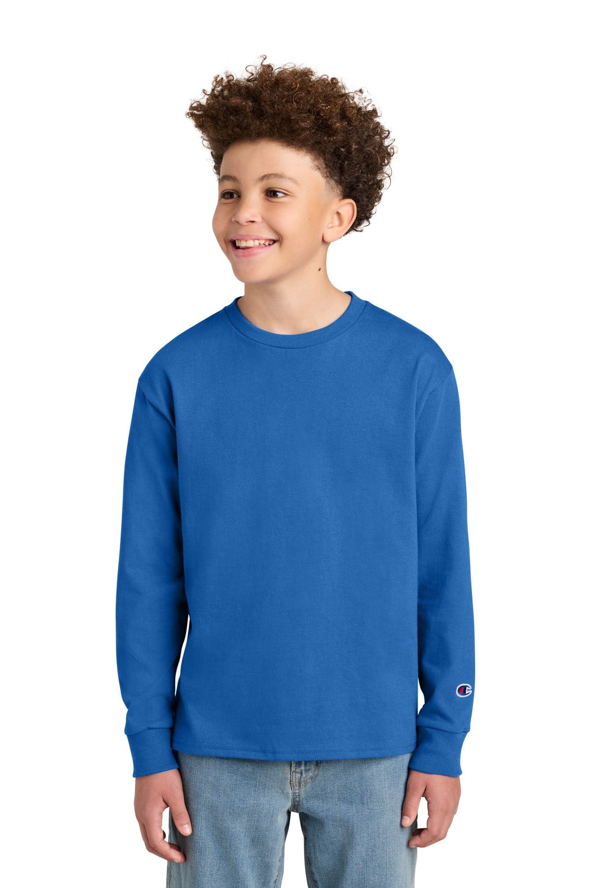 Champion Youth Jersey Long Sleeve Tee CH1751