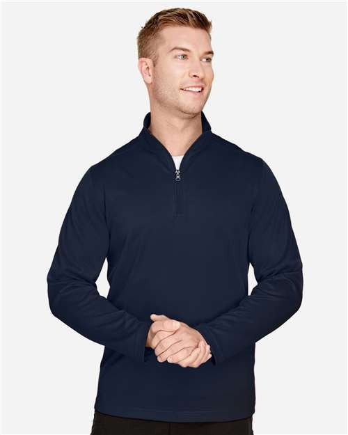 Harriton Men's Advantage Snag Protection Plus Quarter-Zip Pullover-3