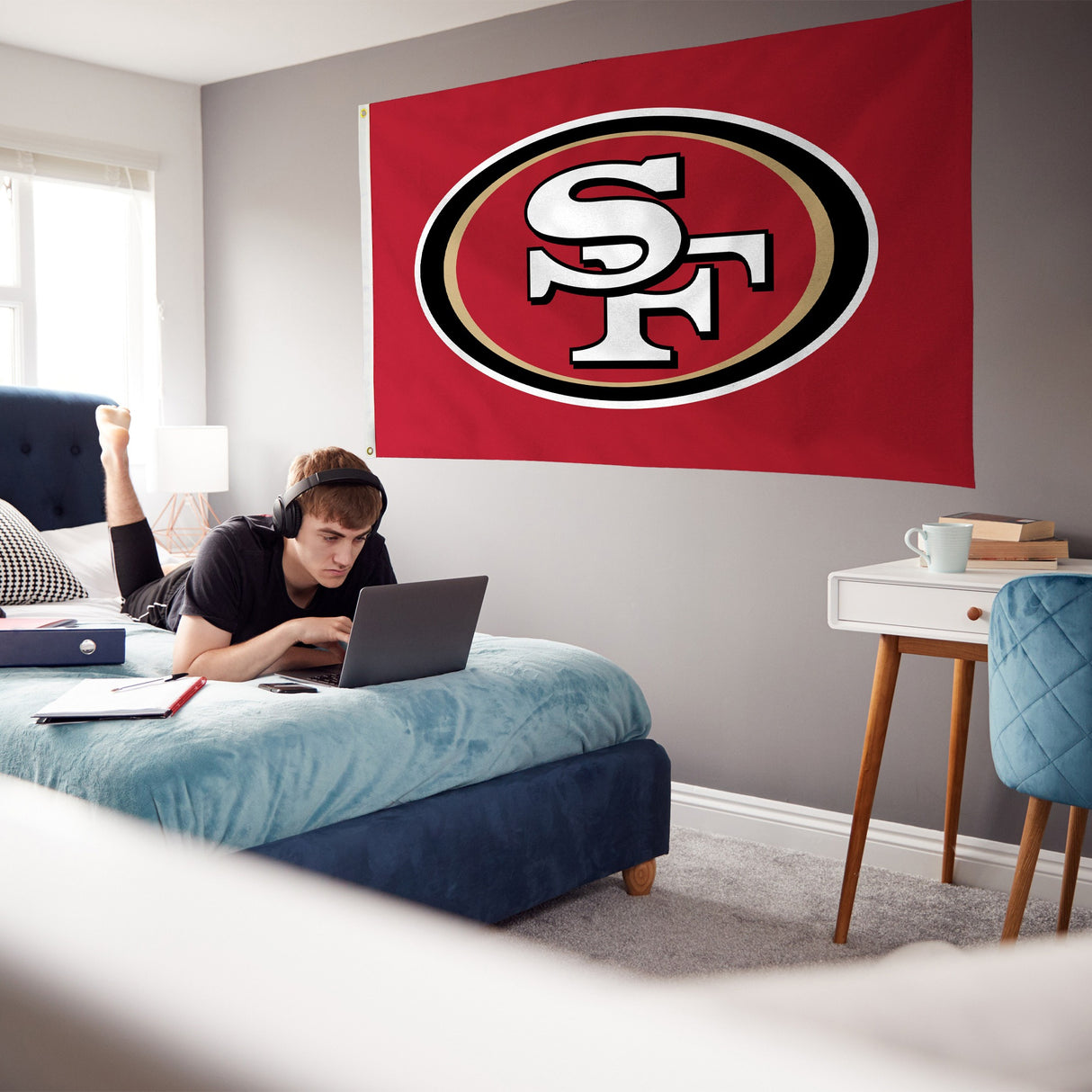 Rico Industries NFL San Francisco 49ers Standard 3' x 5' Banner Flag-3