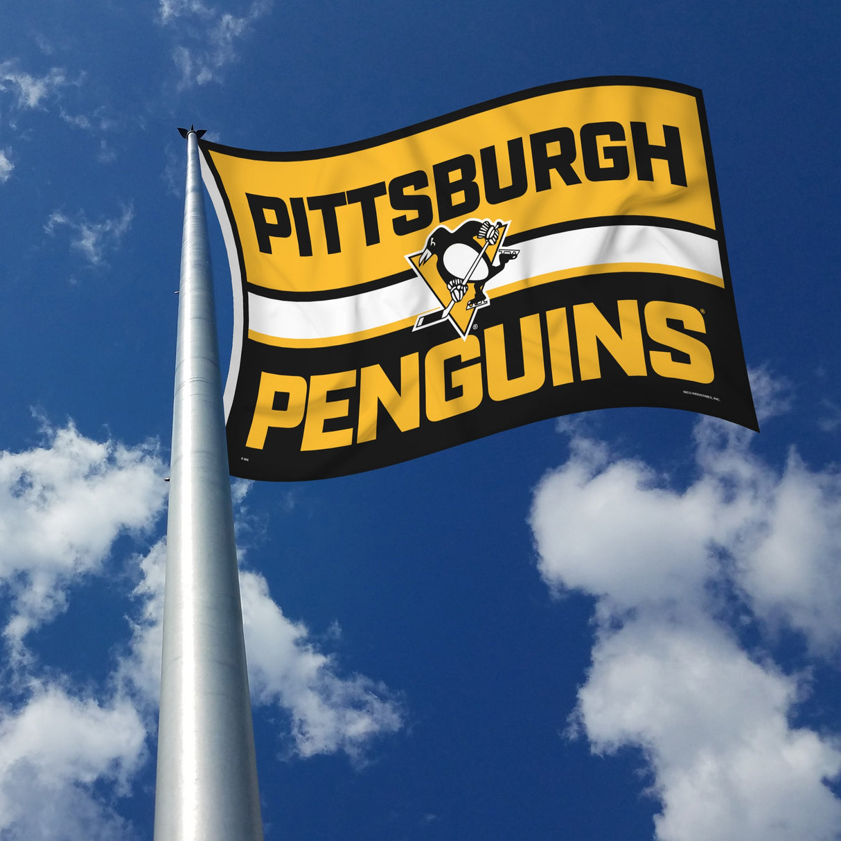 Rico Industries NHL Pittsburgh Penguins Bold 3' x 5' Banner Flag-2