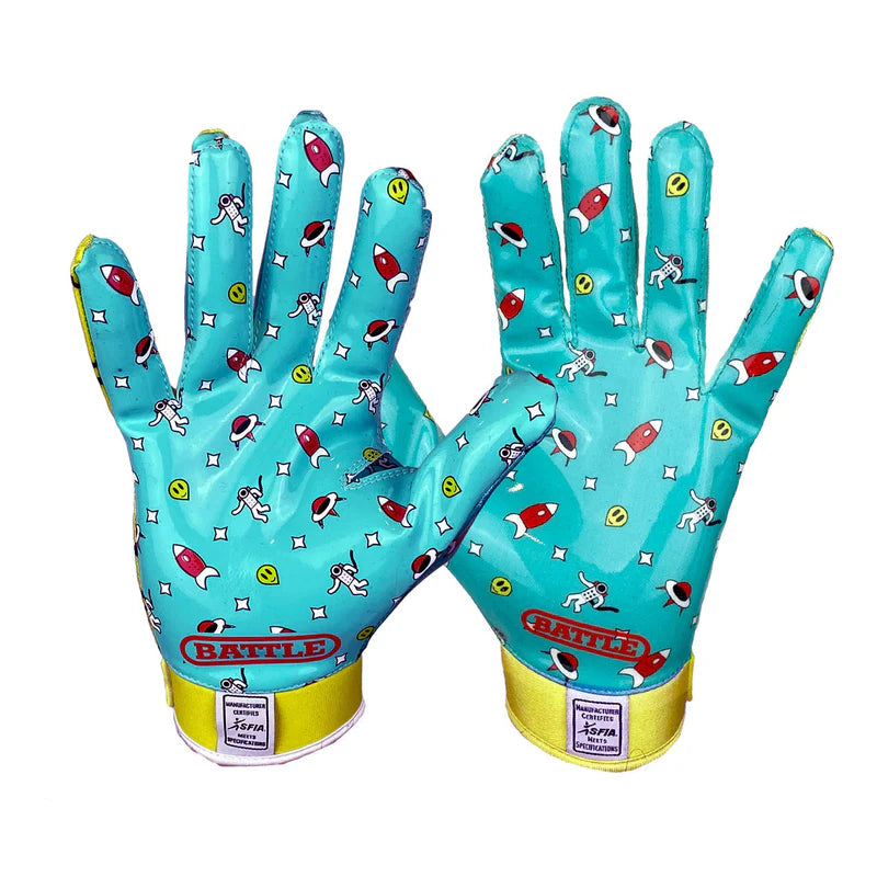 Battle Adult Alien Football Gloves-4