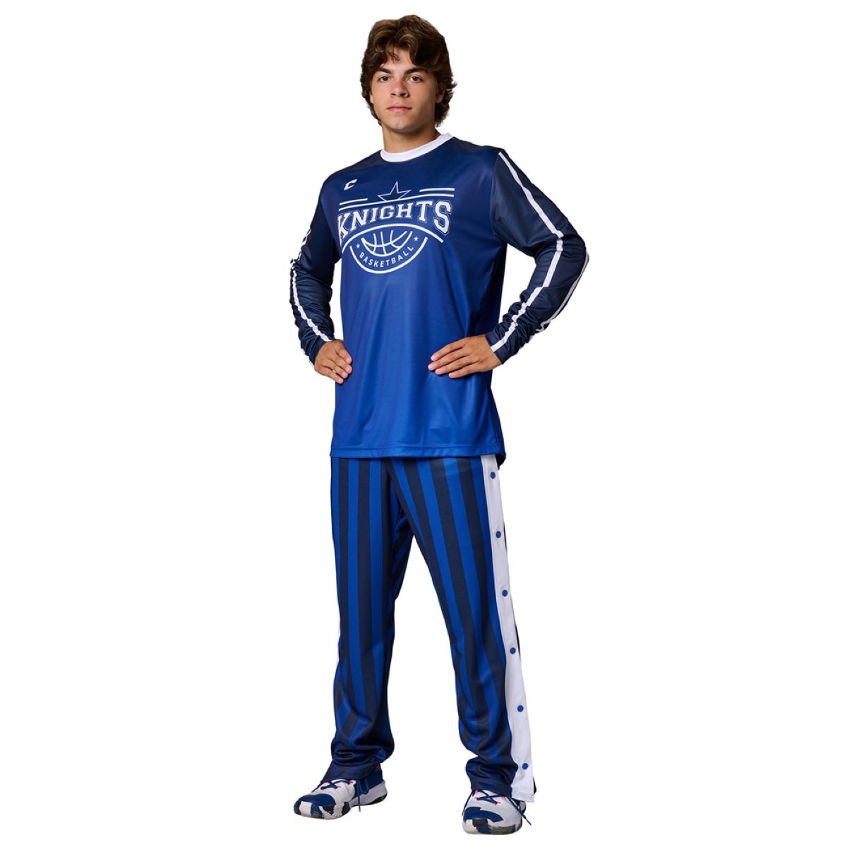 Custom Warm-Up Pants with Snaps Team Basketball Uniform Package