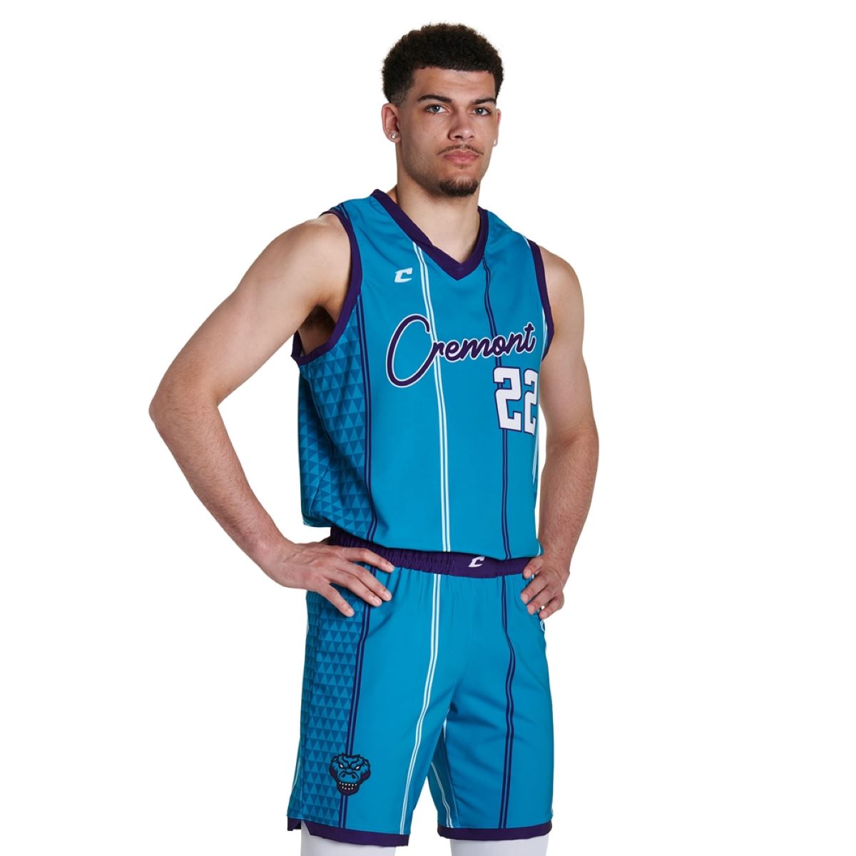 Custom Loose Fit Stretch Woven Jersey Adult, Youth Team Basketball Uniform Package