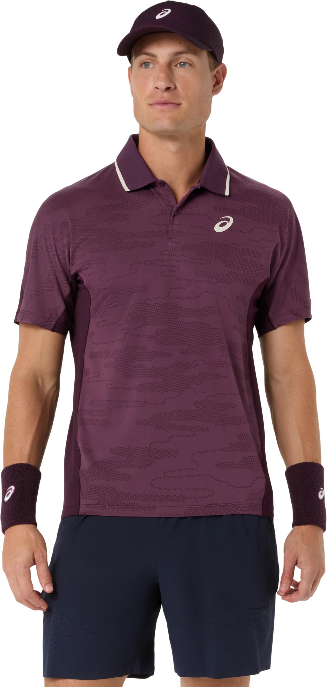 Asics Men's Match Jacquard Polo Short Sleeve Top-1