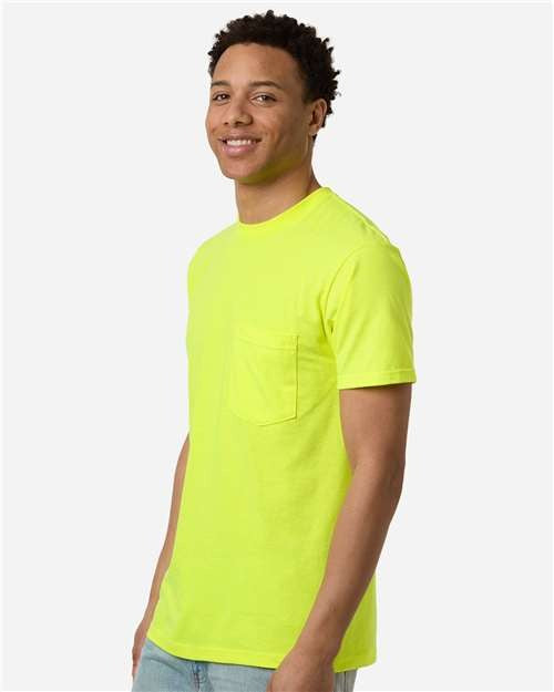 Tultex Men's Heavyweight Jersey Pocket T-Shirt-4