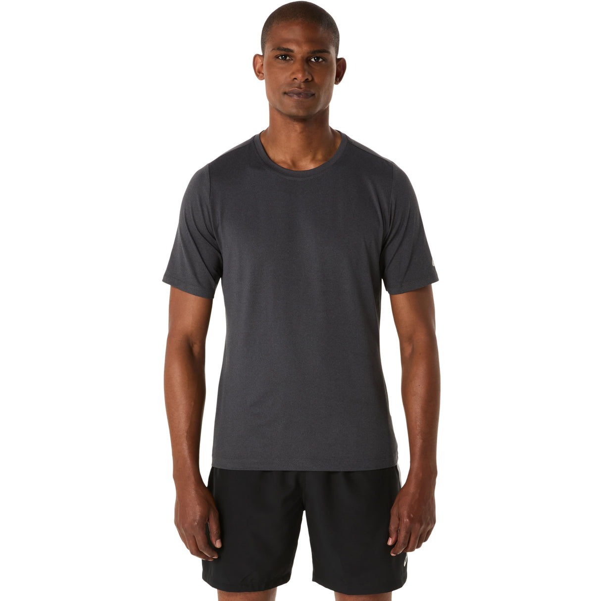 Asics Men's Short Sleeve Hthr Tech Top-1