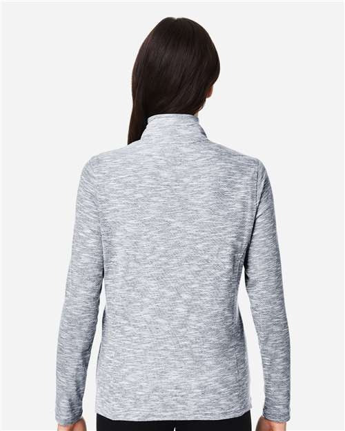 North End Women's Eclipse Jacquard Quarter-Zip Pullover-5