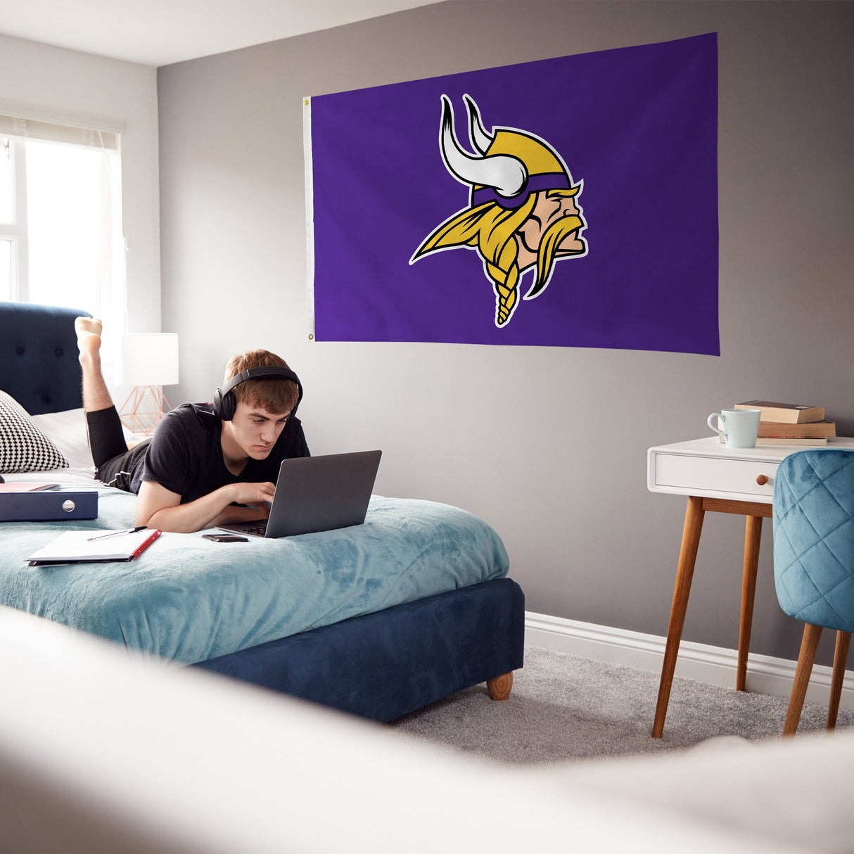 Rico Industries NFL Minnesota Vikings Standard 3' x 5' Banner Flag-3