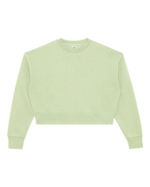 Lane Seven Women's Relaxed Cropped Crewneck Sweatshirt-1