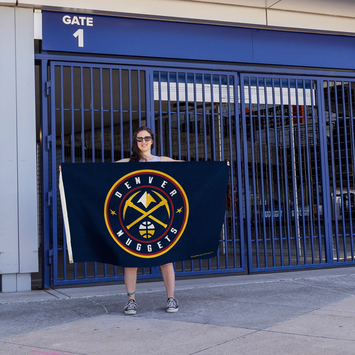 Rico Industries NBA Denver Nuggets Standard 3' x 5' Banner Flag-4