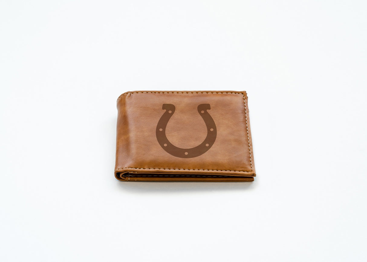 Rico Industries NFL Indianapolis Colts Laser Engraved Billfold Wallet-2