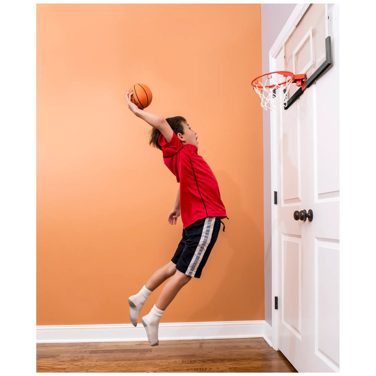 Spalding Slam Jam Over the Door Mini Basketball Hoop-2