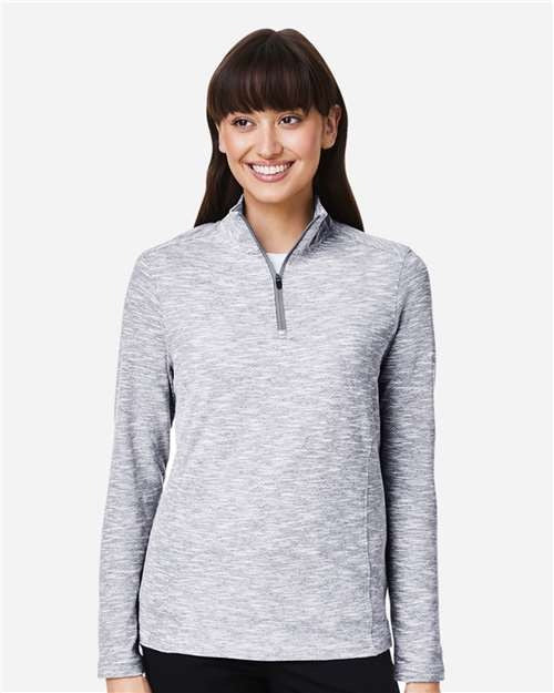 North End Women's Eclipse Jacquard Quarter-Zip Pullover-3