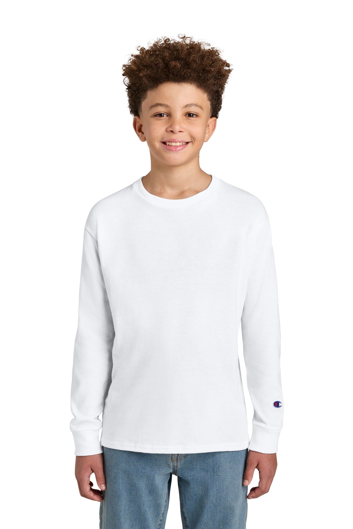 Champion Youth Jersey Long Sleeve Tee CH1751