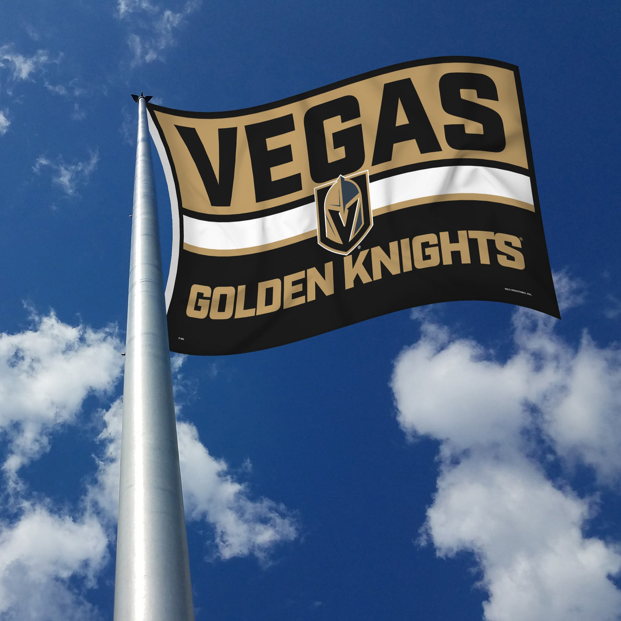Rico Industries NHL Vegas Golden Knights Bold 3' x 5' Banner Flag-2