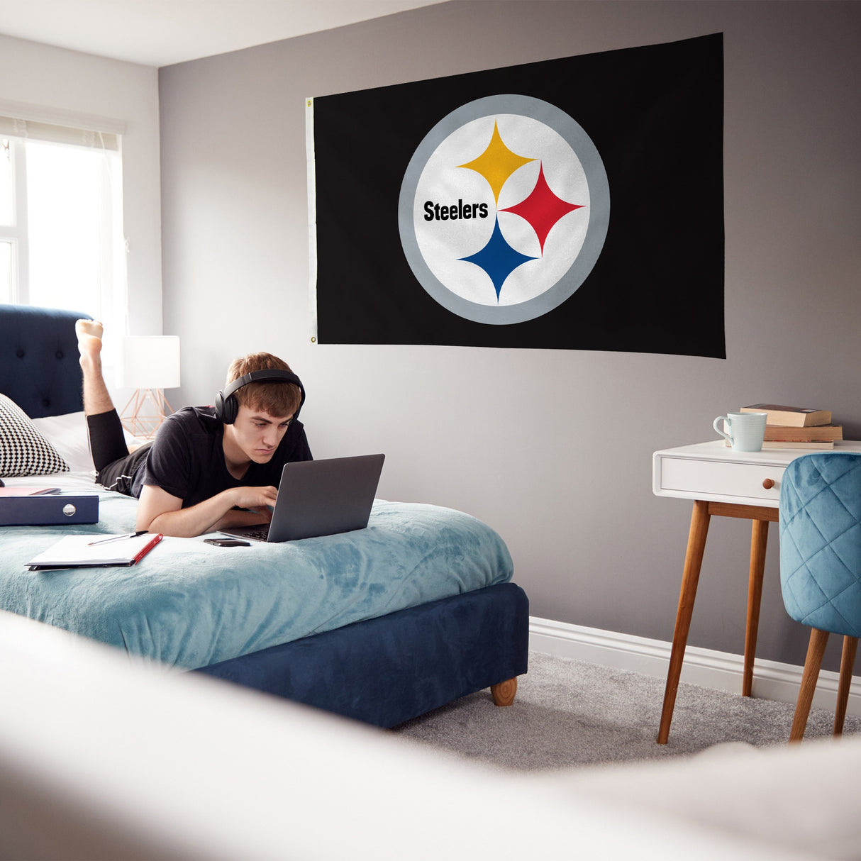 Rico Industries NFL Pittsburgh Steelers Standard 3' x 5' Banner Flag-3