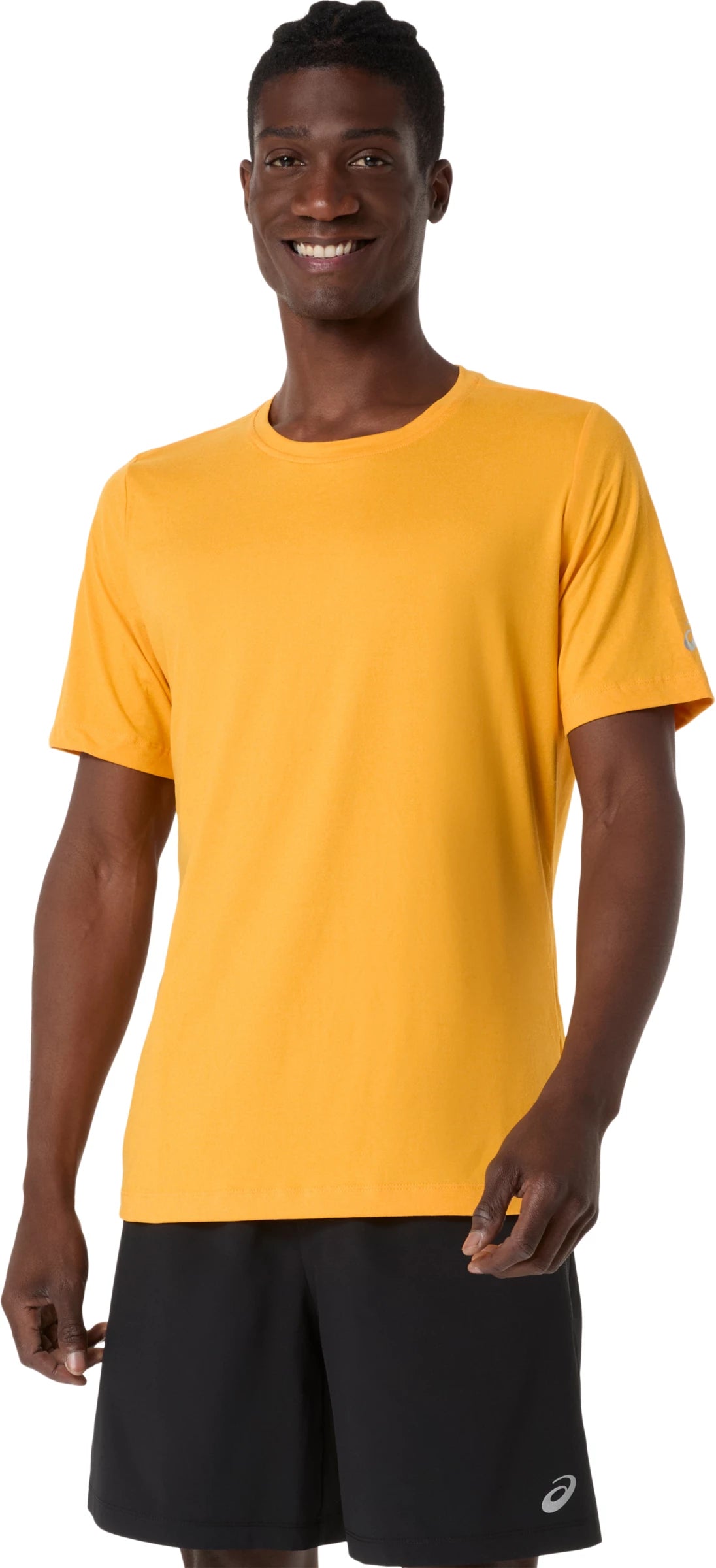 Asics Men's Short Sleeve Hthr Tech Top-1