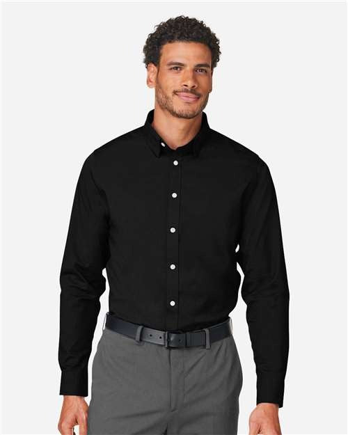 Devon & Jones Men's CrownLux Performance Spencer Poplin Dress Shirt-3