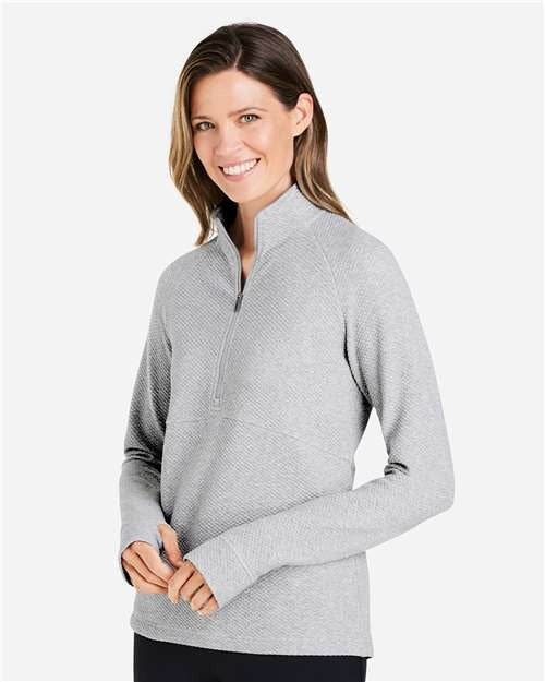 North End Women's Spirit Textured Quarter-Zip Pullover-4