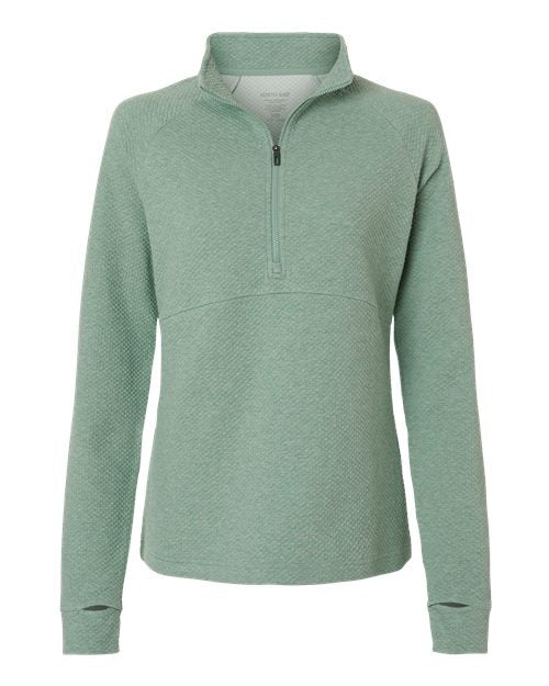 North End Women's Spirit Textured Quarter-Zip Pullover-1