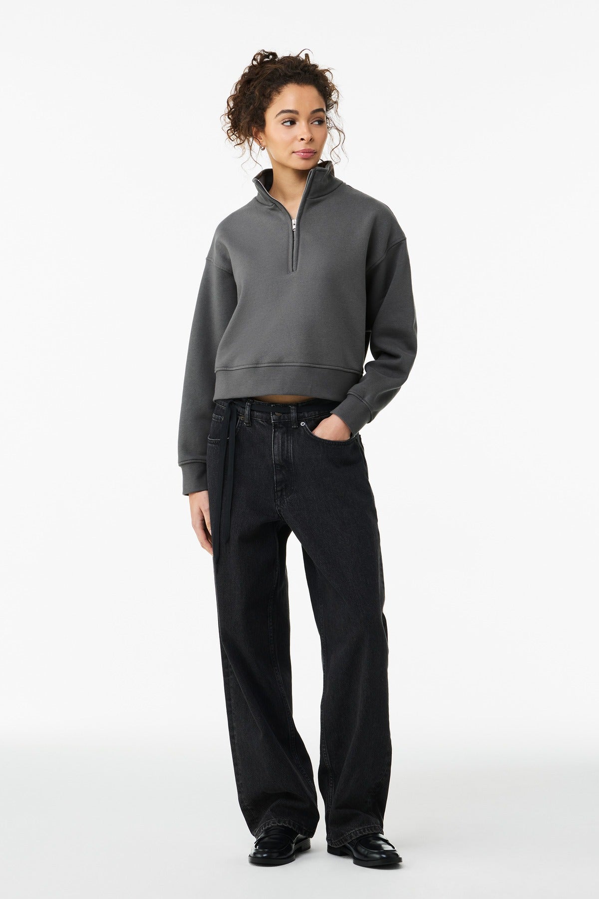 Bella + Canvas Women's 10-Ounce 1/2-Zip Pullover