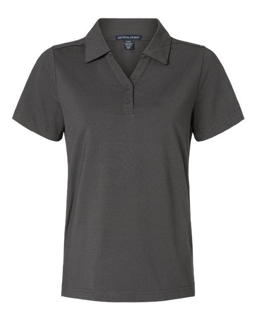 Devon & Jones Women's Motion Shadow Stripe Polo-1