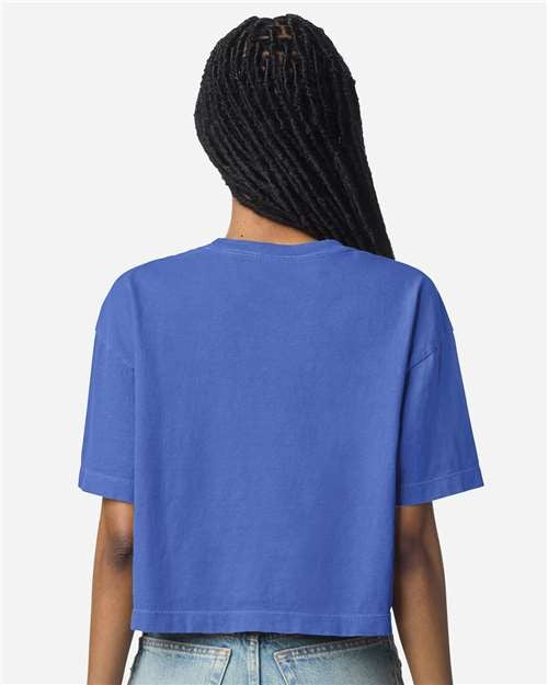 American Apparel Women's Garment-Dyed Heavyweight Cropped Tee-5