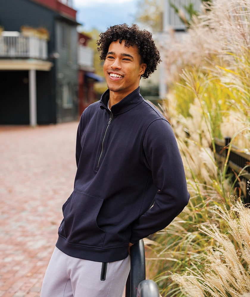 Charles River Men's Willow Half Zip Sweatshirt-2