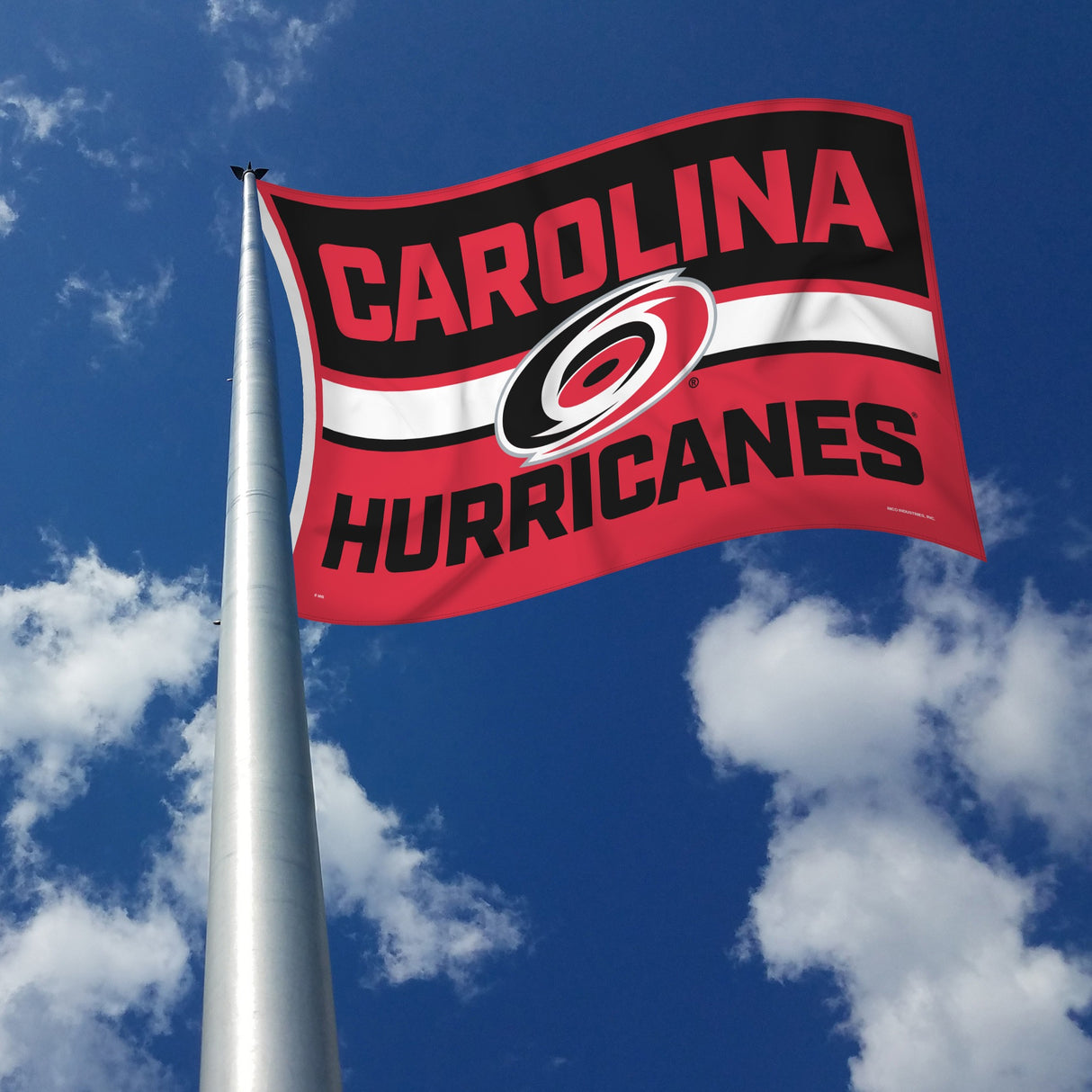 Rico Industries NHL Carolina Hurricanes Bold 3' x 5' Banner Flag-2