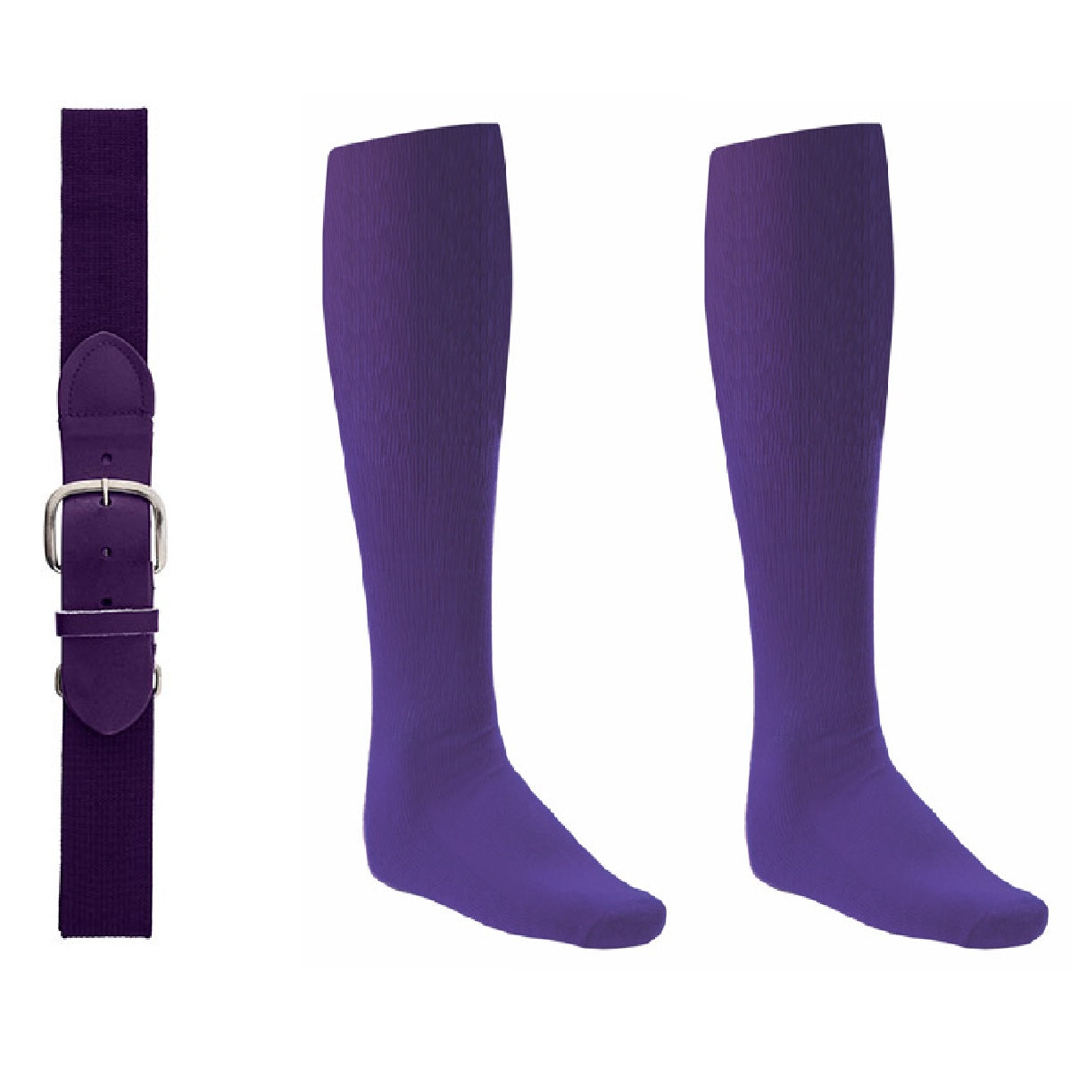 Champion Baseball or Softball Belt/Sock Combo Baseball Socks & Belts All