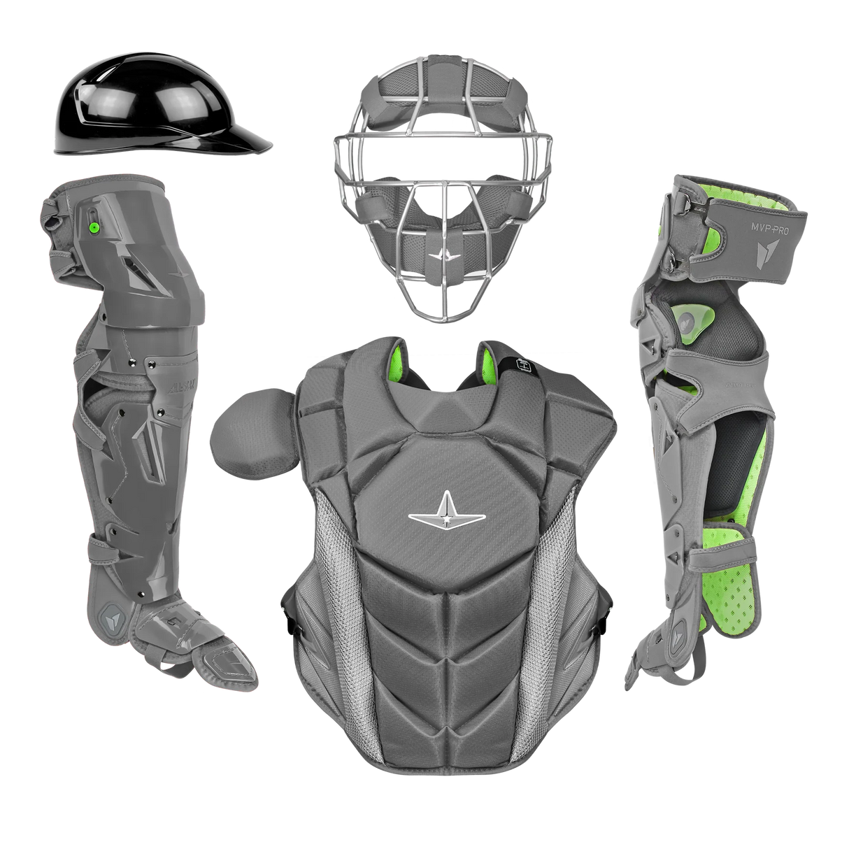 All Star MVP-PRO™ Series Baseball Catcher's Kit with Traditional Mask