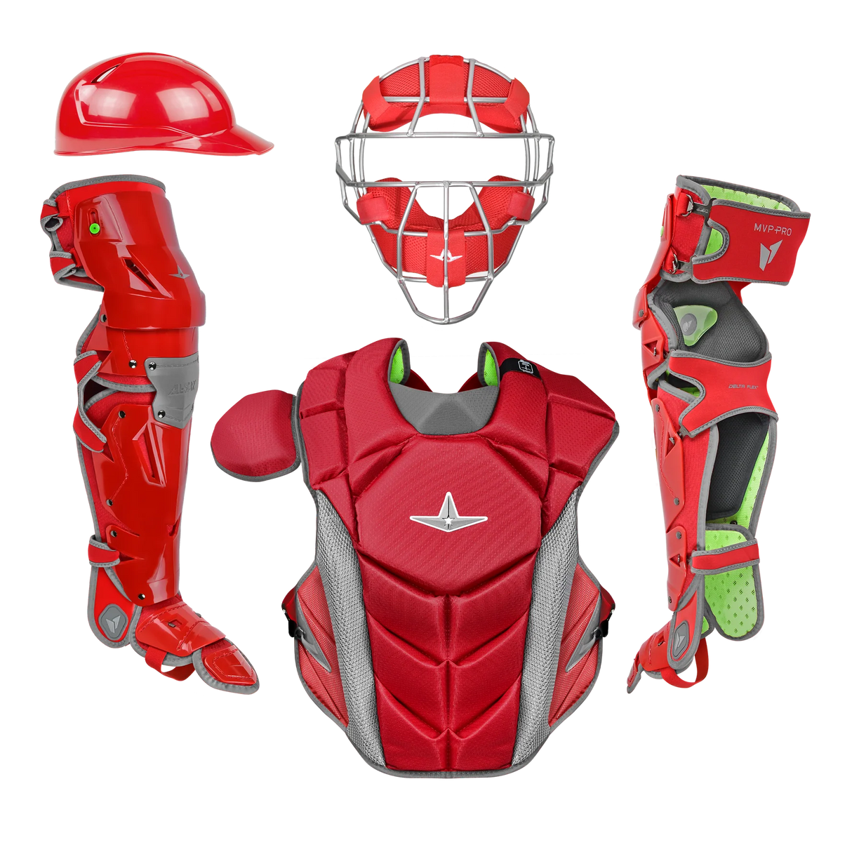 All Star MVP-PRO™ Series Baseball Catcher's Kit with Traditional Mask