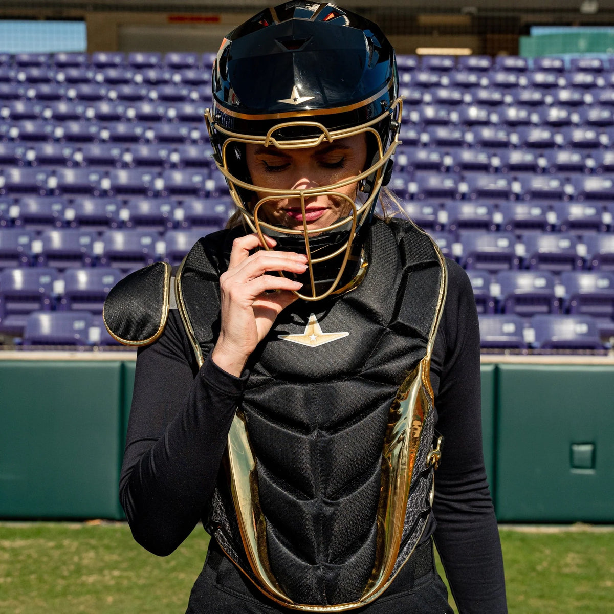 All Star PHX™ Gold Diamond Collection Softball Catching Kit
-9