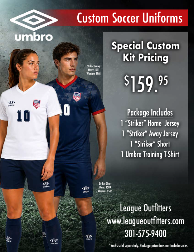 Custom Umbro Home & Away Soccer Uniform Package
