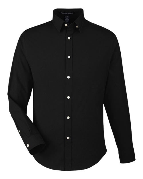 Devon & Jones Men's CrownLux Performance Spencer Poplin Dress Shirt-1